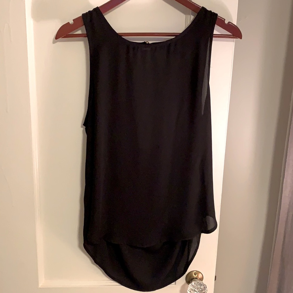 Lily White high-low blouse